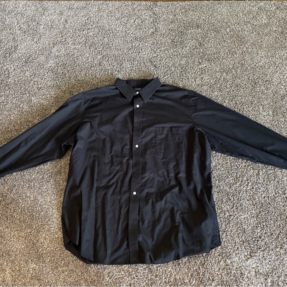 Croft & Barrow Black Elegant Dress Shirt